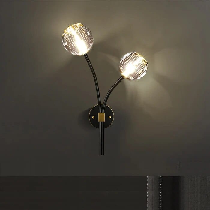 Applique murale en cristal de cuivre "Éclat d'Or" | Marco Lucetti D Balle / 3 couleurs