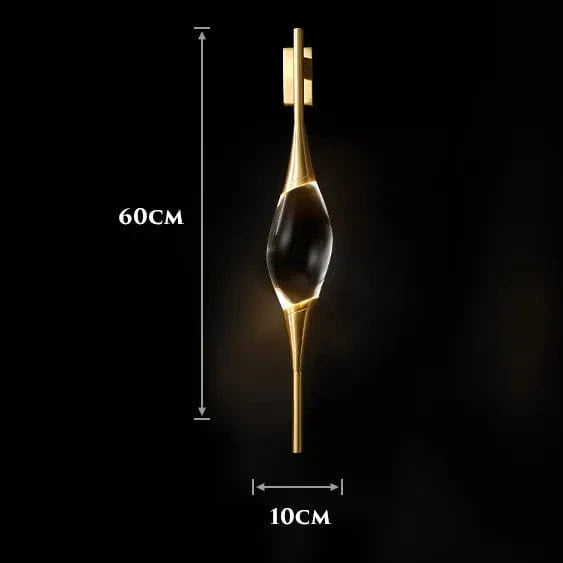 Applique murale en cristal de cuivre : Luxe éclatant | Marco Lucetti Applique