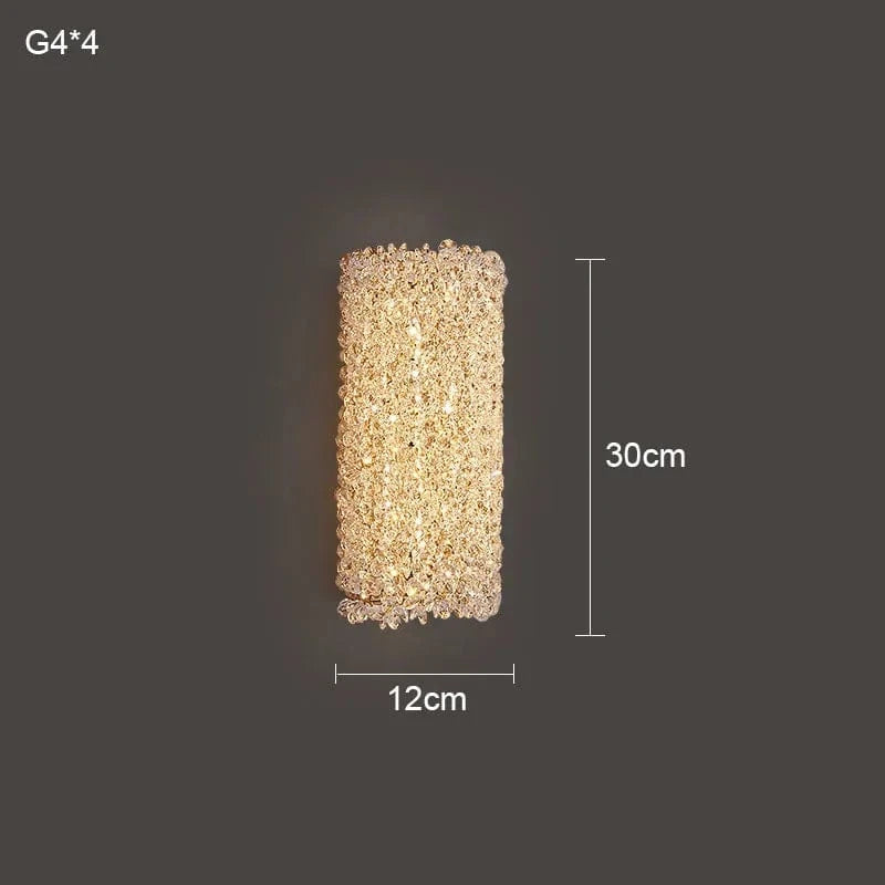 Applique murale en cristal de luxe contemporain | Marco Lucetti 30 cm / CHINE / Lumière chaude