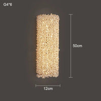 Applique murale en cristal de luxe contemporain | Marco Lucetti 50 cm / CHINE / Lumière chaude