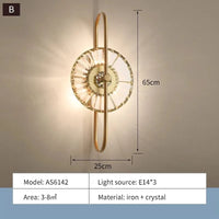 Applique murale en cristal de luxe et lumière | Marco Lucetti B / Lumière chaude