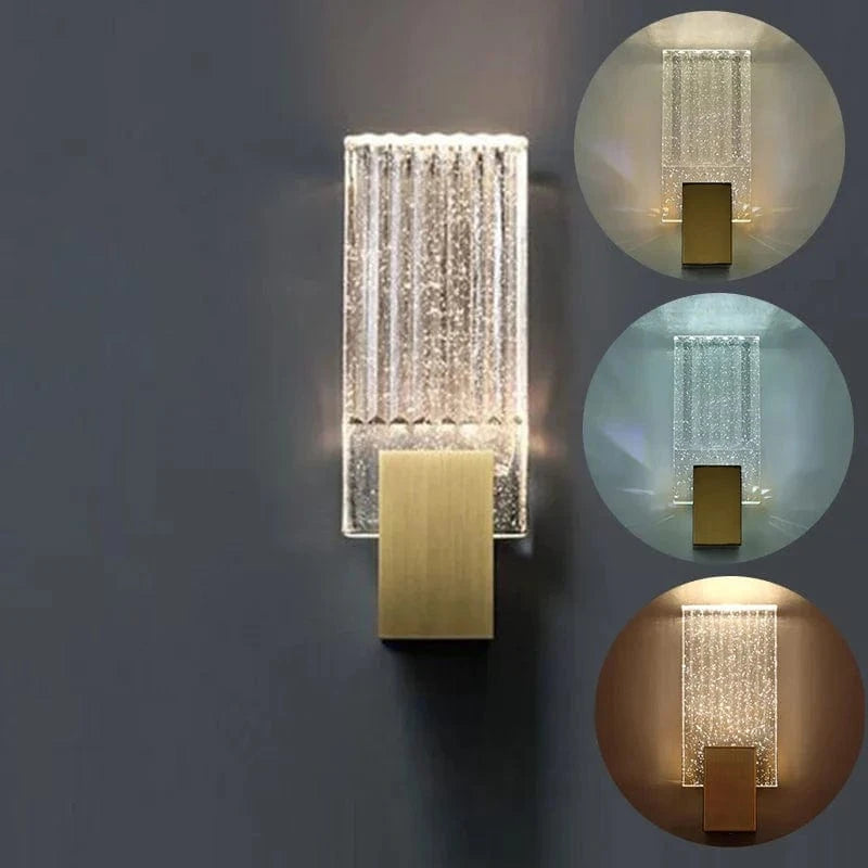 Applique murale en cristal de style nordique pour éclairage intérieur de luxe | Marco Lucetti