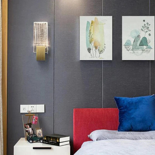 Applique murale en cristal de style nordique pour éclairage intérieur de luxe | Marco Lucetti