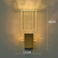 Applique murale en cristal de style nordique pour éclairage intérieur de luxe | Marco Lucetti Blanc chaud (2700-3500K)