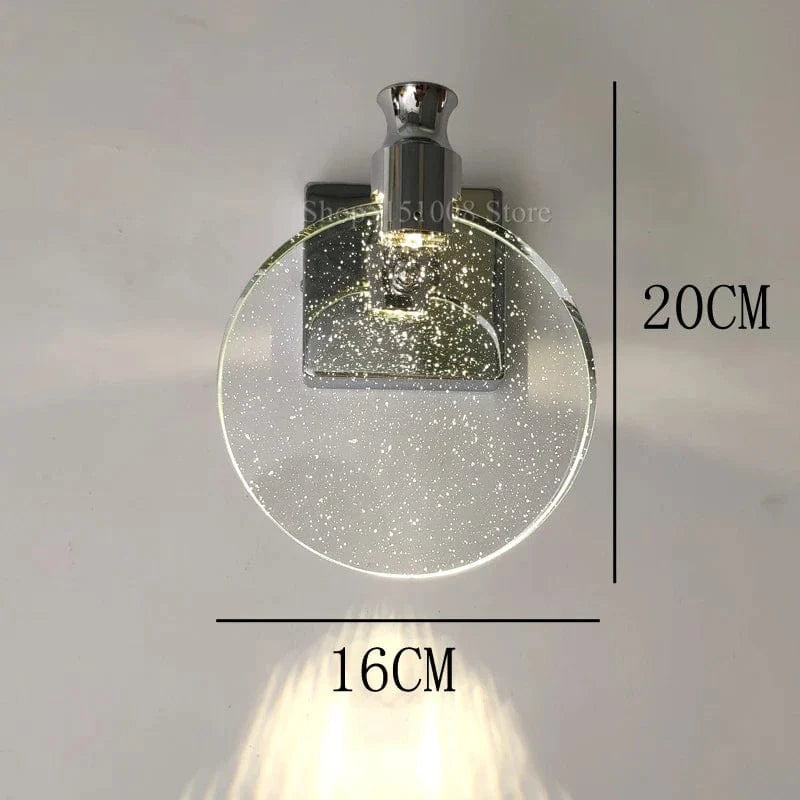 Applique murale en cristal Élégance Pure | Marco Lucetti Argent Grand / Lumière chaude