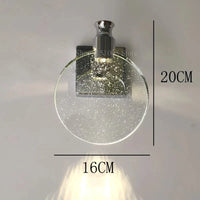 Applique murale en cristal Élégance Pure | Marco Lucetti Argent Grand / Lumière chaude