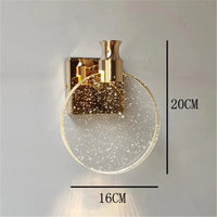 Applique murale en cristal Élégance Pure | Marco Lucetti Doré Grand / Lumière chaude