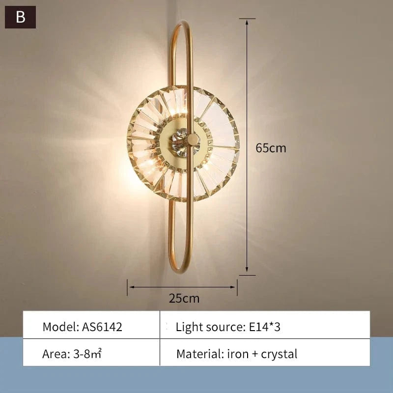 Applique murale en cristal FKL pour un éclairage luxueux dans votre intérieur | Marco Lucetti B / Lumière chaude