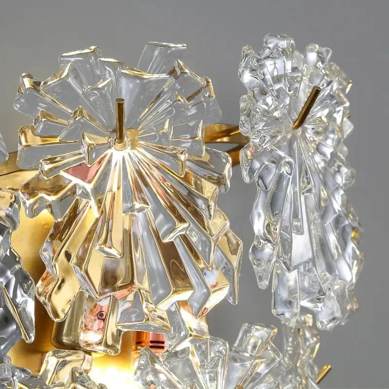 Applique Murale en Cristal Moderne Intérieur Doré - Collection Luxe pour Salon, Allée & Escalier | Marco Lucetti