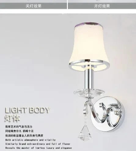 Applique murale en cristal moderne pour éclairer lit, allée et escalier. | Marco Lucetti