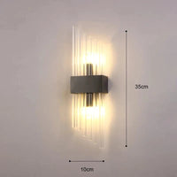 Applique Murale en Cristal Or Luxe Moderne LED | Marco Lucetti F 35cm Noir / Blanc chaud (2700-3500K)