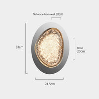 Applique murale en cristal platine luxury | Marco Lucetti A Large / 3 colors