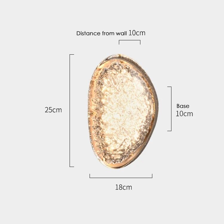 Applique murale en cristal platine luxury | Marco Lucetti B / 3 colors