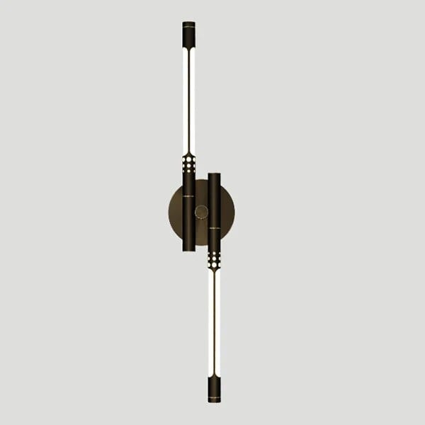 Applique murale en cuivre de luxe | Marco Lucetti 2 têtes noires A