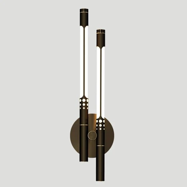 Applique murale en cuivre de luxe | Marco Lucetti 2 têtes noires B