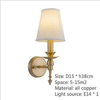 Applique murale en cuivre élégante | Marco Lucetti En tissu blanc 1têtes