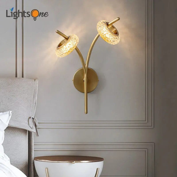 Applique murale en cuivre pour une chambre stylée | Marco Lucetti White / Three color LED