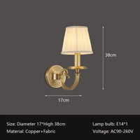 Applique murale en cuivre style américain pour illuminer votre escalier, couloir ou salon. | Marco Lucetti 1 tête