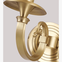 Applique murale en cuivre style américain pour illuminer votre escalier, couloir ou salon. | Marco Lucetti