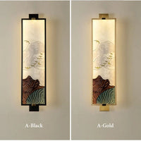 Applique murale en émail avec finition classique | Marco Lucetti G / L14CM H55CM / Blanc froid (5 500-7 000 K) | Doré