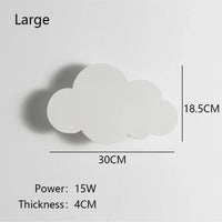 Applique murale en forme de nuage pour une chambre de bébé dans les nuages | Marco Lucetti Grand Blanc / Lumière chaude (3000K)