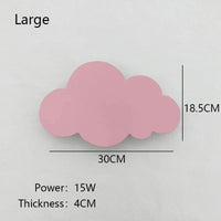 Applique murale en forme de nuage pour une chambre de bébé dans les nuages | Marco Lucetti Grand Rose / Lumière chaude (3000K)