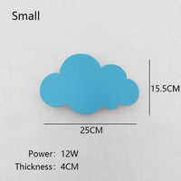 Applique murale en forme de nuage pour une chambre de bébé dans les nuages | Marco Lucetti Petit Bleu / Lumière chaude (3000K)