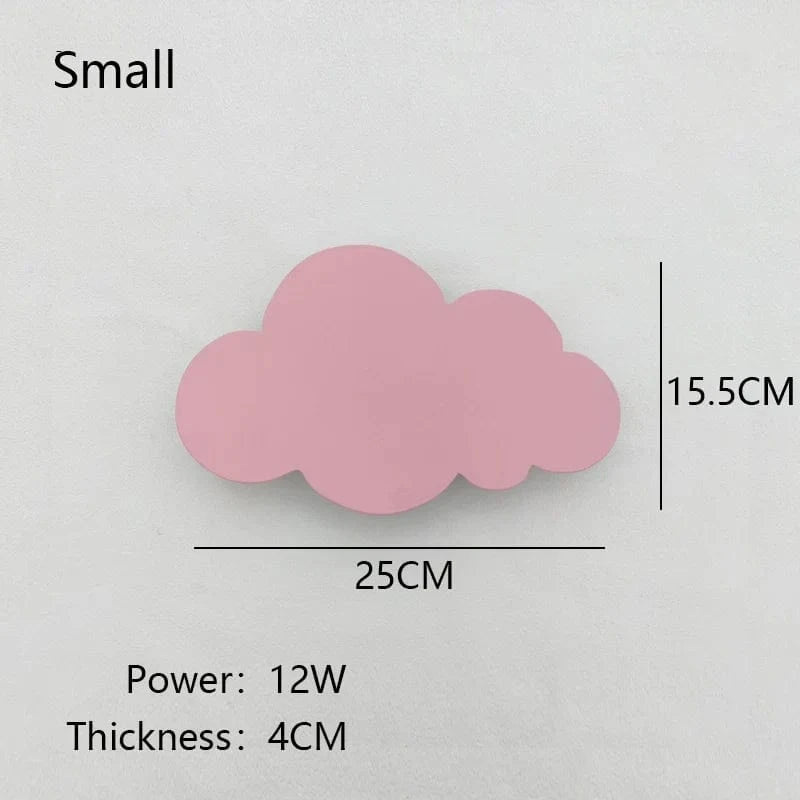 Applique murale en forme de nuage pour une chambre de bébé dans les nuages | Marco Lucetti Petit Rose / Lumière chaude (3000K)