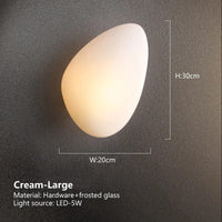 Applique murale en galets nordique minimaliste | Marco Lucetti Cream-Large / Chaude
