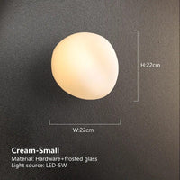 Applique murale en galets nordique minimaliste | Marco Lucetti Cream-Small / Chaude