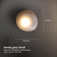 Applique murale en galets nordique minimaliste | Marco Lucetti Smoky grey-Small / Chaude