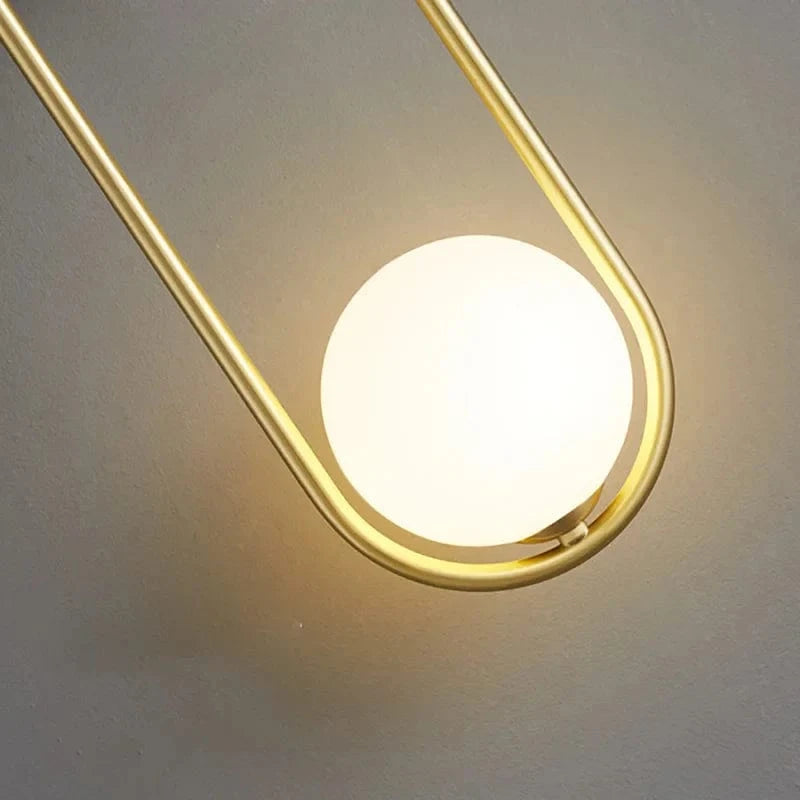 Applique murale en laiton et verre pour bureau et boutique | Marco Lucetti