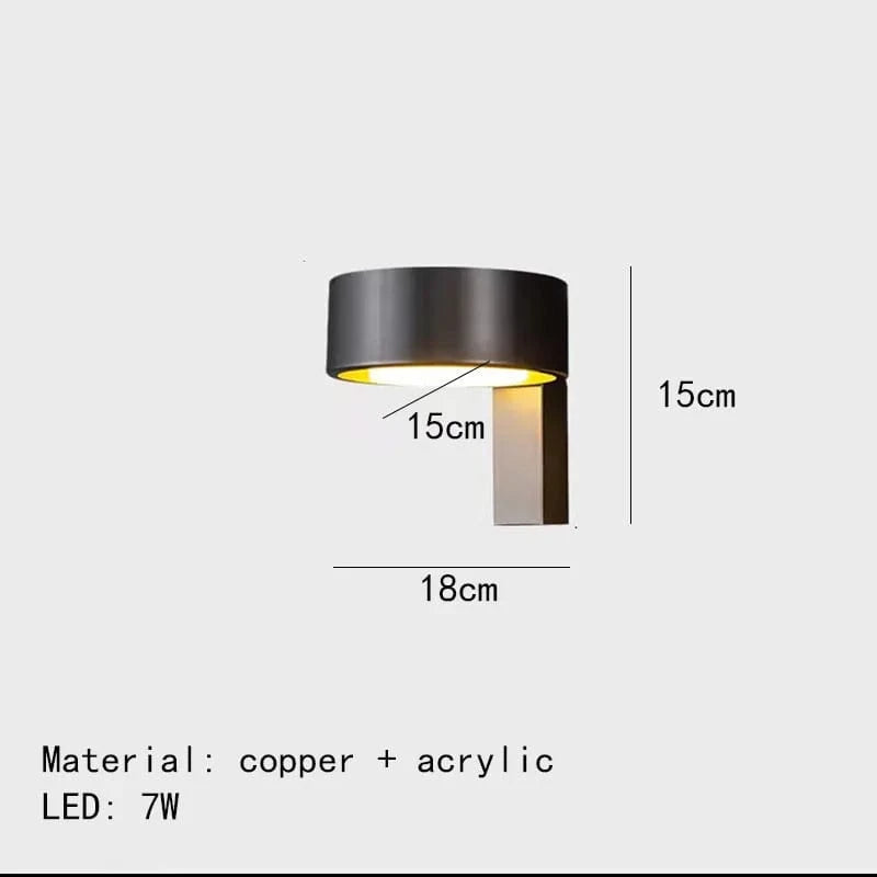 Applique murale en laiton - Température gradation - Éclairage moderne | Marco Lucetti Noir / 3 températures de couleur