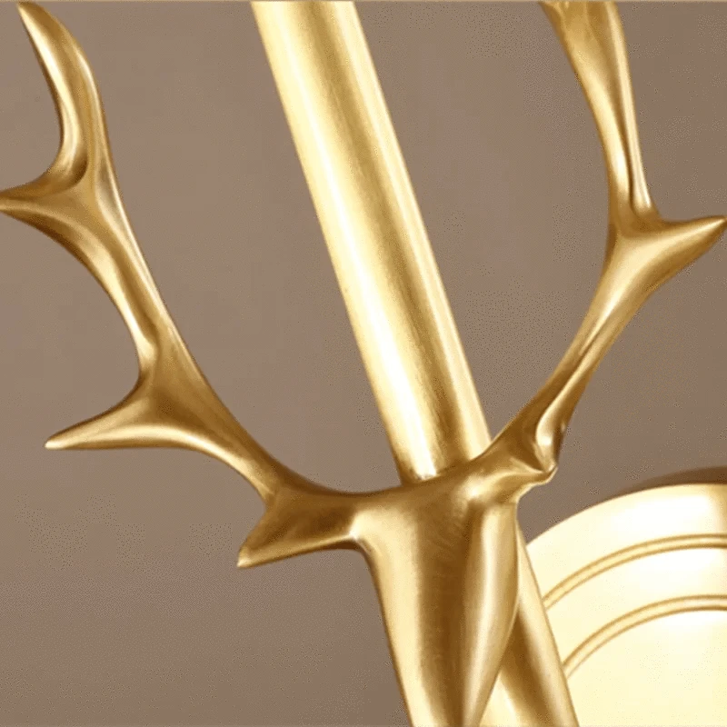 Applique murale en laiton tête de cerf - Collection Nordwood | Marco Lucetti