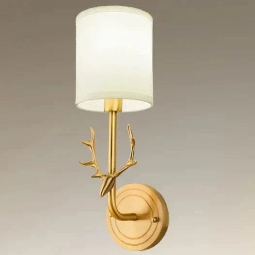 Applique murale en laiton tête de cerf - Collection Nordwood | Marco Lucetti Tête unique