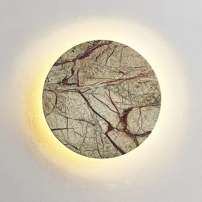 Applique murale en marbre circulaire Wabi Sabi de Luxe pour l’atmosphère artistique des hôtels de Villa | Marco Lucetti