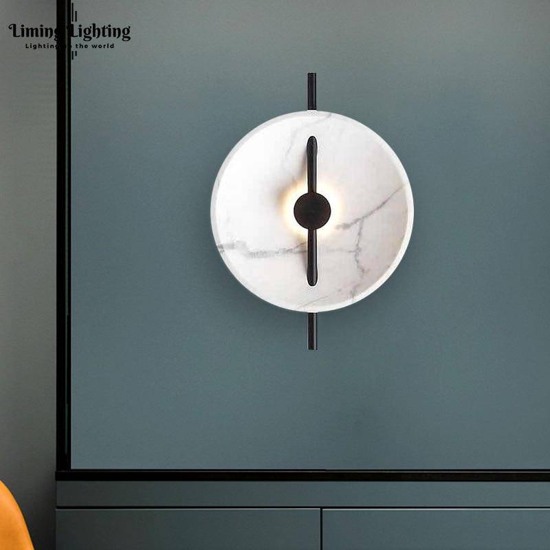 Applique murale en marbre concave à LED Tripot | Marco Lucetti