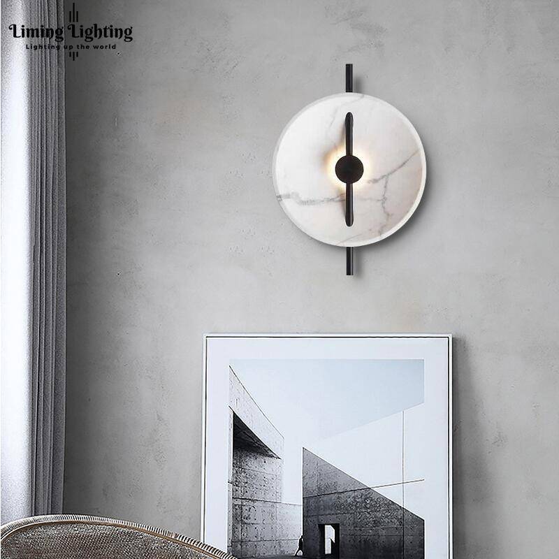 Applique murale en marbre concave à LED Tripot | Marco Lucetti