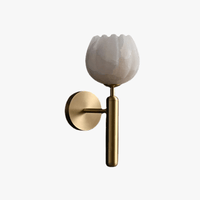 Applique murale en marbre de cuivre avec décoration florale luxueuse en or - Édition Prestige | Marco Lucetti Or