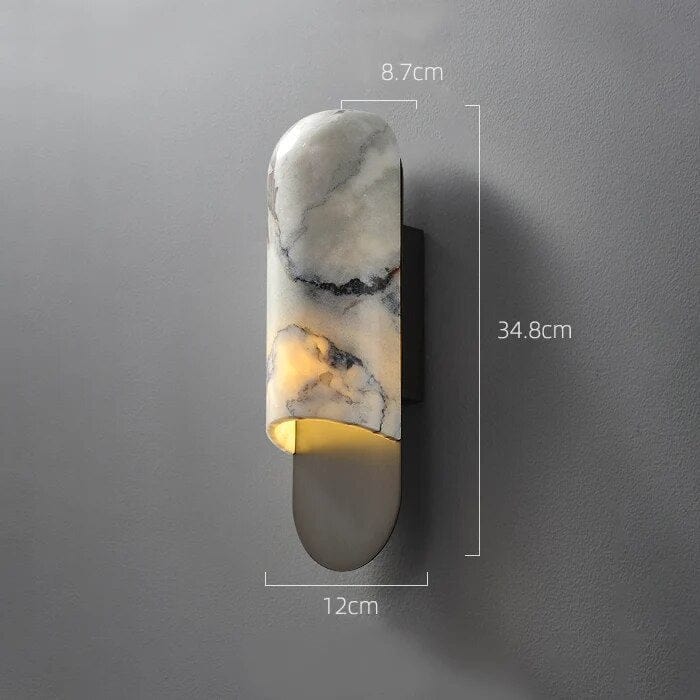 Applique murale en marbre de cuivre Luxe | Marco Lucetti black