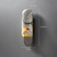 Applique murale en marbre de cuivre Luxe | Marco Lucetti black