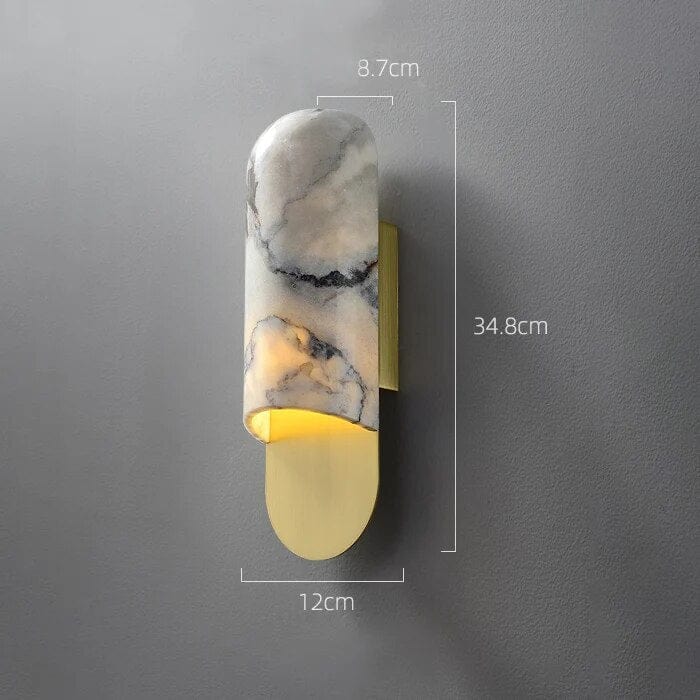 Applique murale en marbre de cuivre Luxe | Marco Lucetti gold