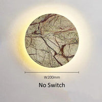 Applique murale en marbre décoratif moderne Wabi Sabi Luxe Royal LED | Marco Lucetti Pas de commutateur
