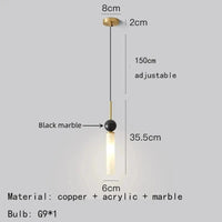 Applique murale en marbre naturel Boule Deluxe | Marco Lucetti Style C-Or / Blanc froid (5 500-7 000 K).