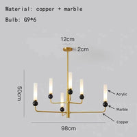 Applique Murale en Marbre Naturel Boule | Marco Lucetti Style D-Or / Blanc chaud (2700-3500K)