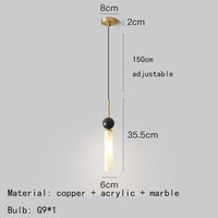 Applique Murale en Marbre Naturel Boule | Marco Lucetti Style F-Ou / Blanc chaud (2700-3500K)