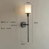 Applique murale en marbre naturel : la touche luxueuse pour votre intérieur | Marco Lucetti Noir / Lumière chaude