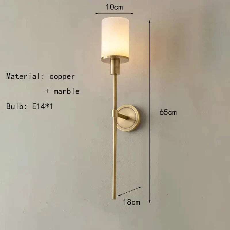 Applique murale en marbre naturel : la touche luxueuse pour votre intérieur | Marco Lucetti Or / Lumière chaude