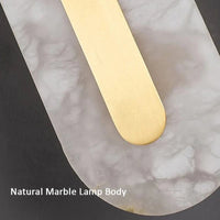Applique murale en marbre ovale et carré - Collection Luxe Naturelle | Marco Lucetti