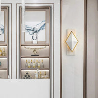 Applique murale en marbre style célèbre LED - Losange modernisé | Marco Lucetti